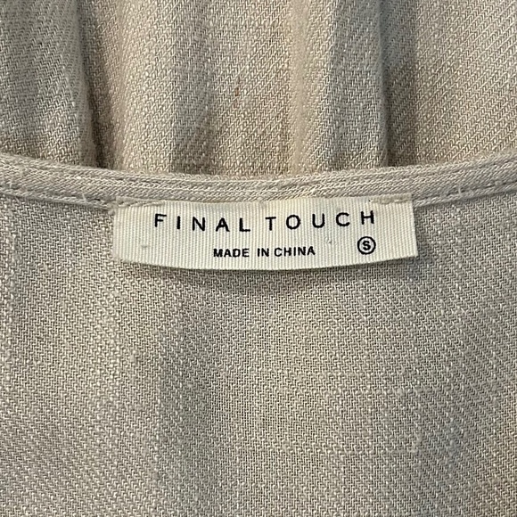Final Touch Linen Dress/Small - Picture 4 of 5